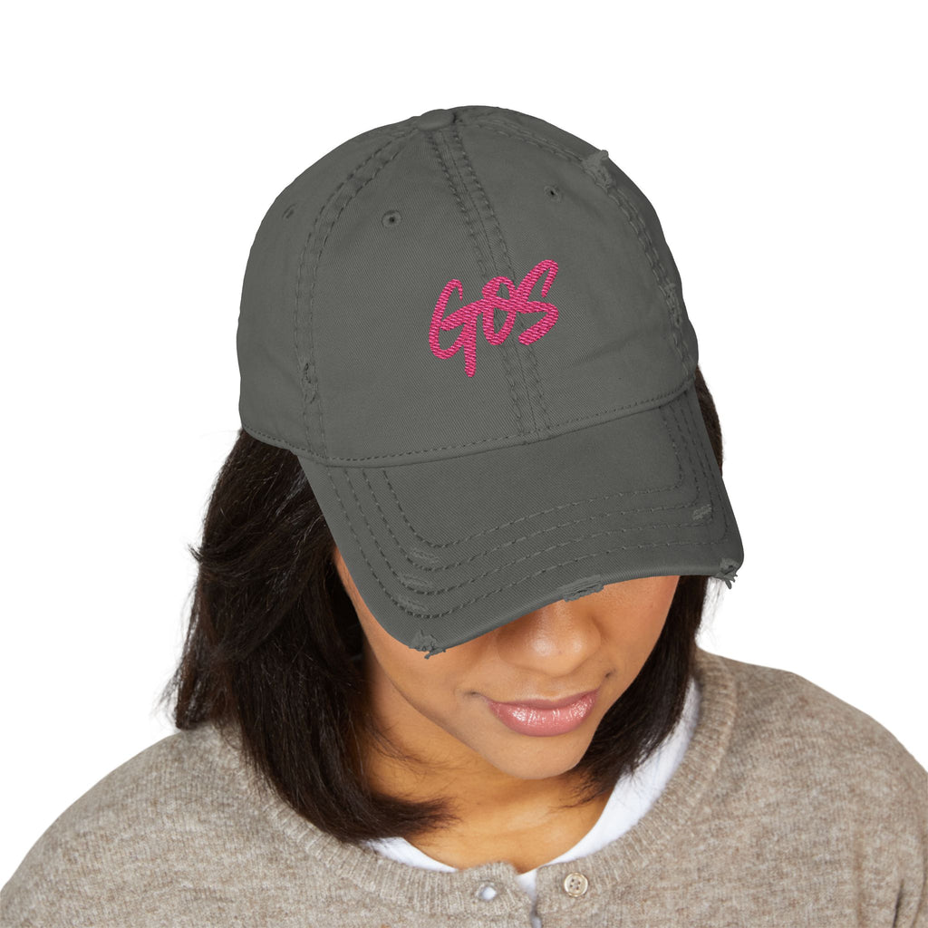 GOS Women’s Athletics Distressed Dad Hat (Embroidery)