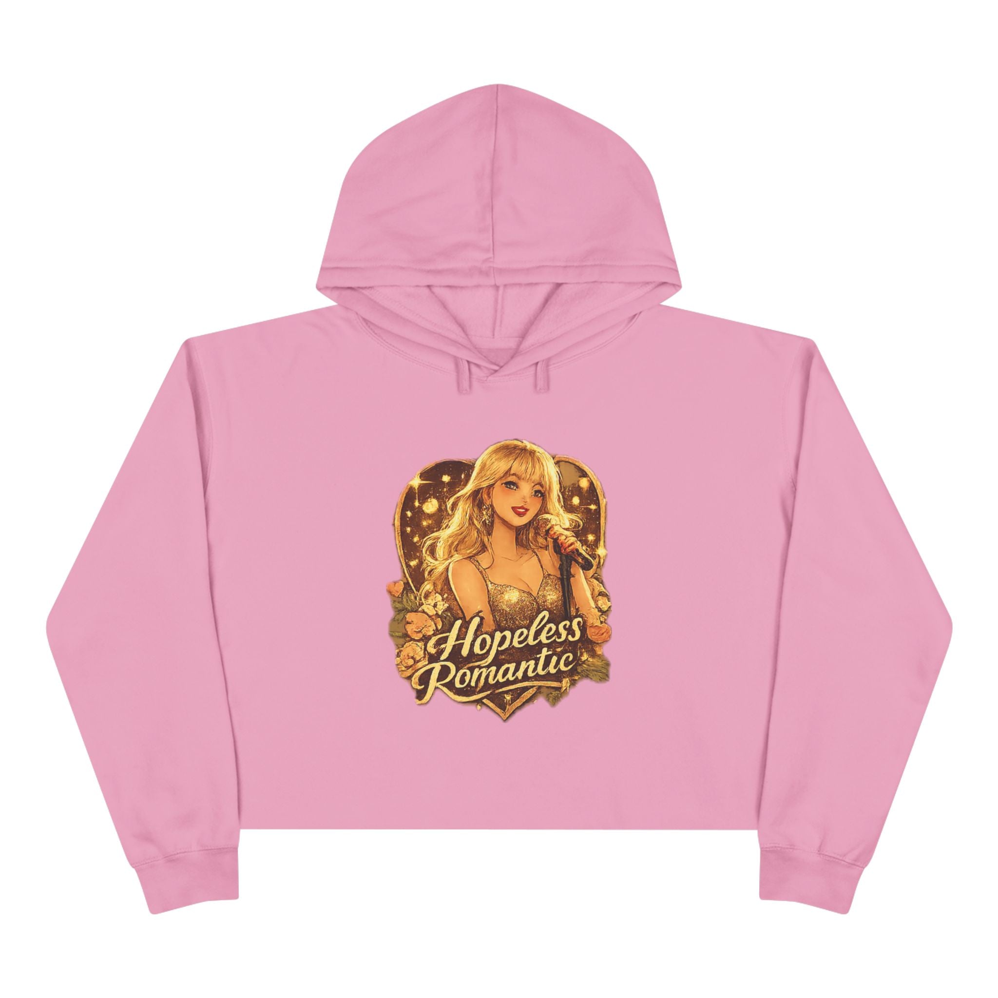 Hopeless Romantic Crop Hoodie