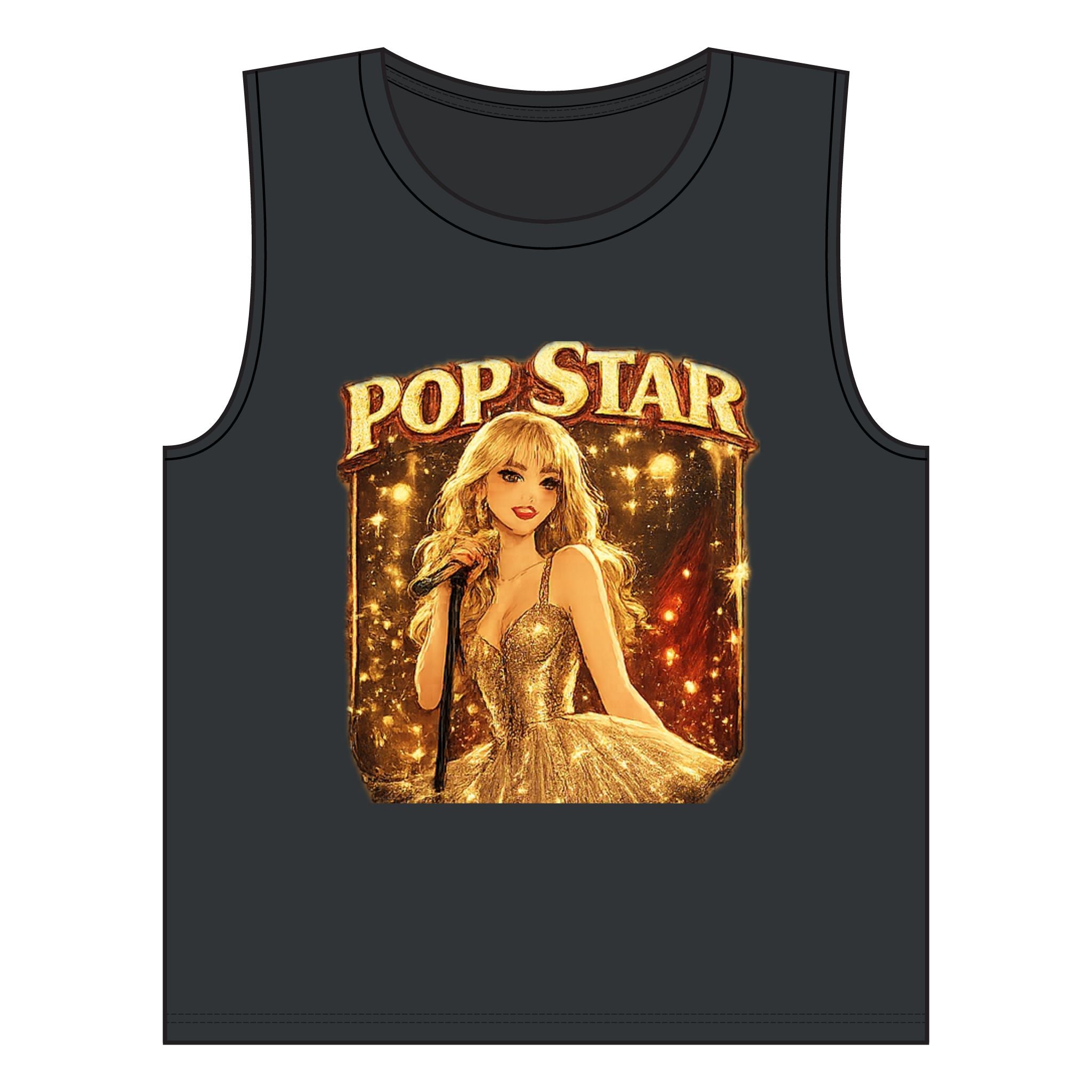 PopStar Women's Jersey Muscle Tank