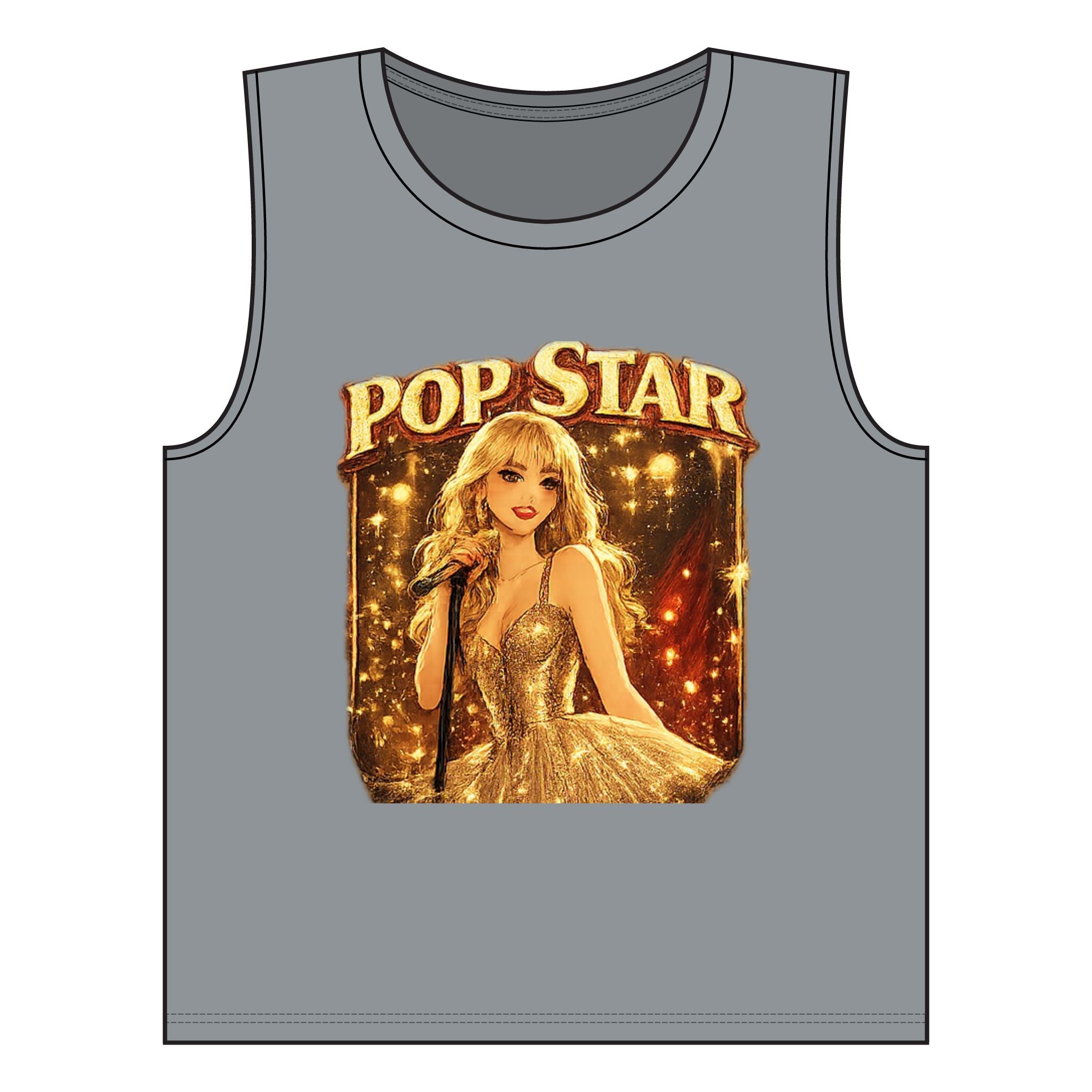 PopStar Women's Jersey Muscle Tank