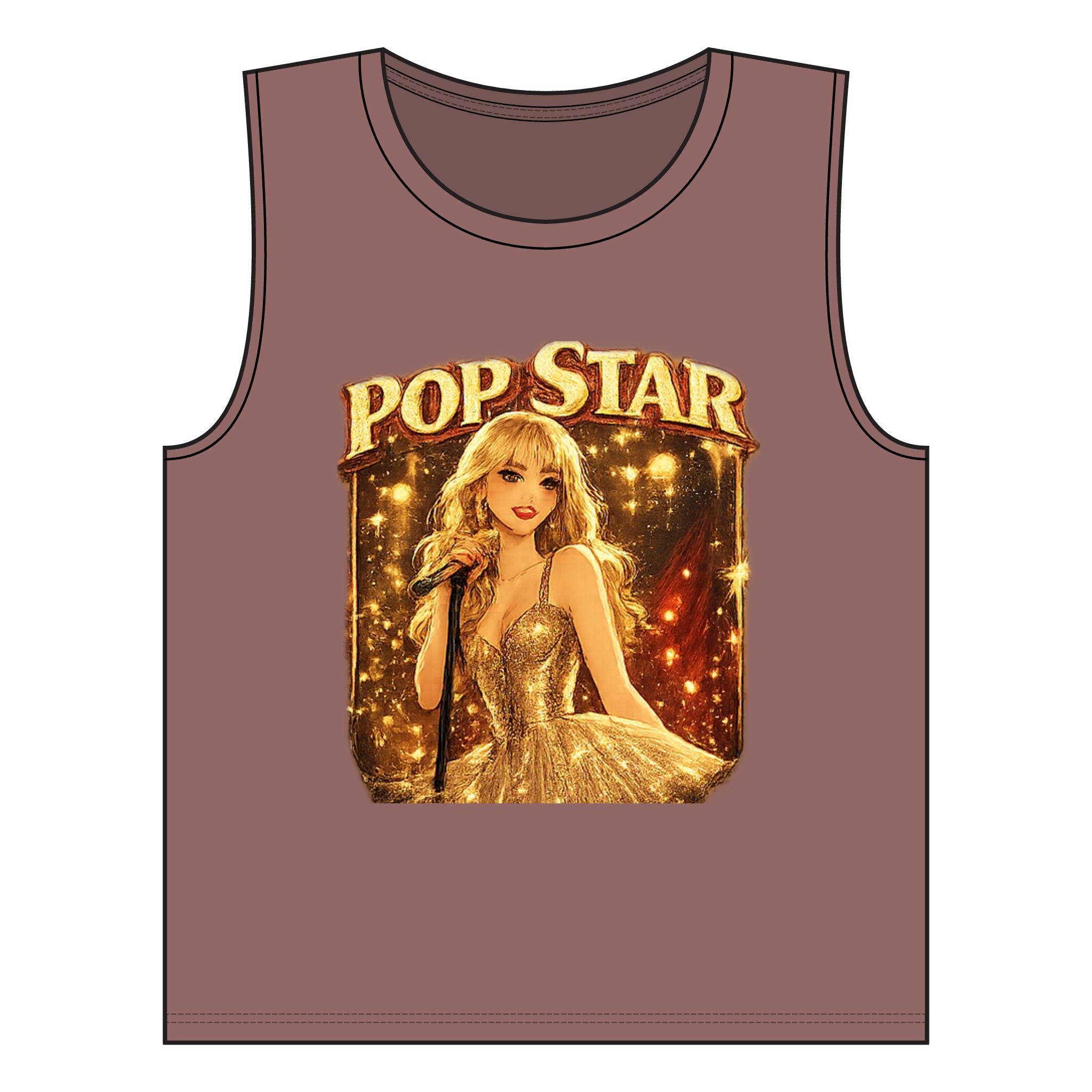 PopStar Women's Jersey Muscle Tank
